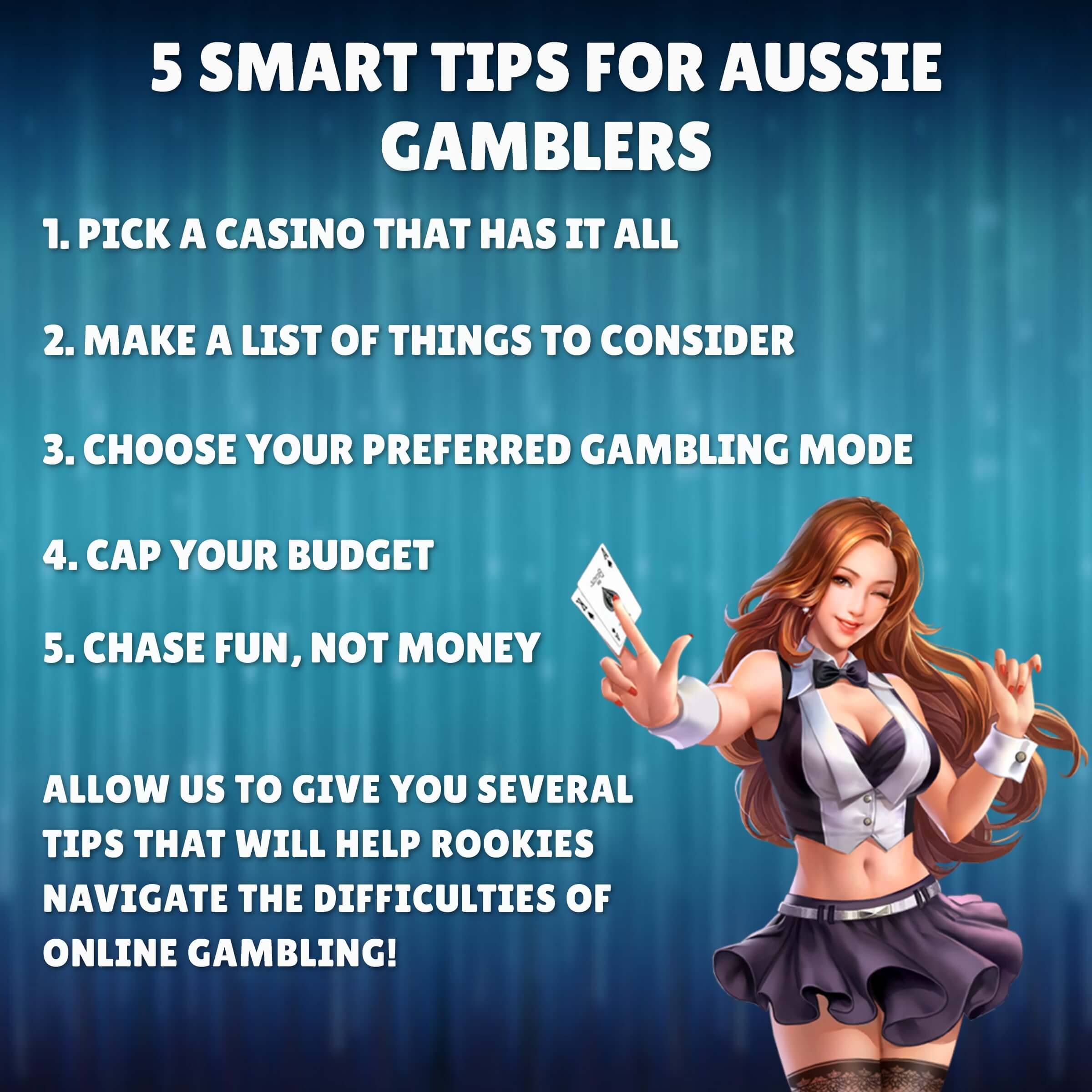5 smart tips for aussie gamblers