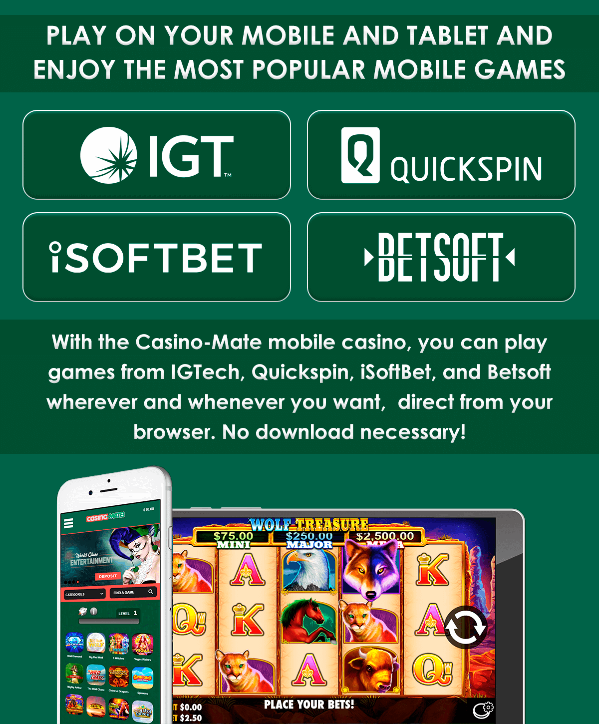 casino mate mobile