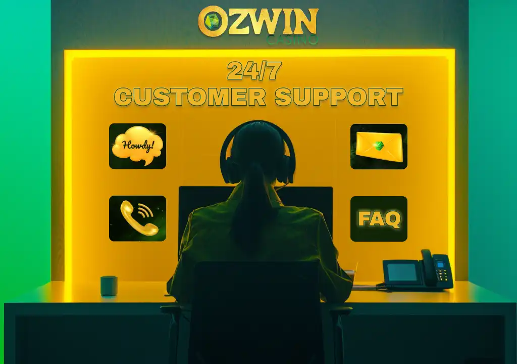 Customer support of Ozwin casino