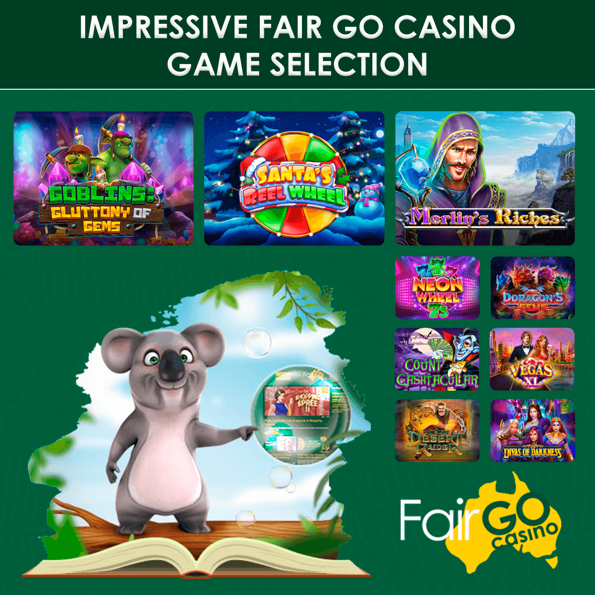 fair go casino game-selection