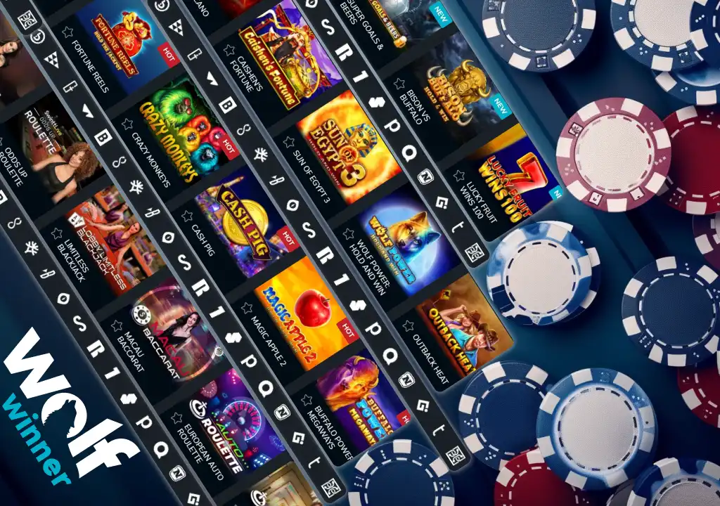 Game portfolio Wolf Winner casino