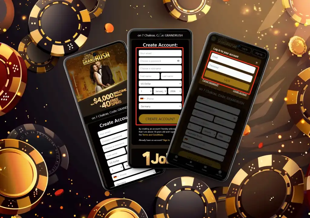 Grand Rush casino login