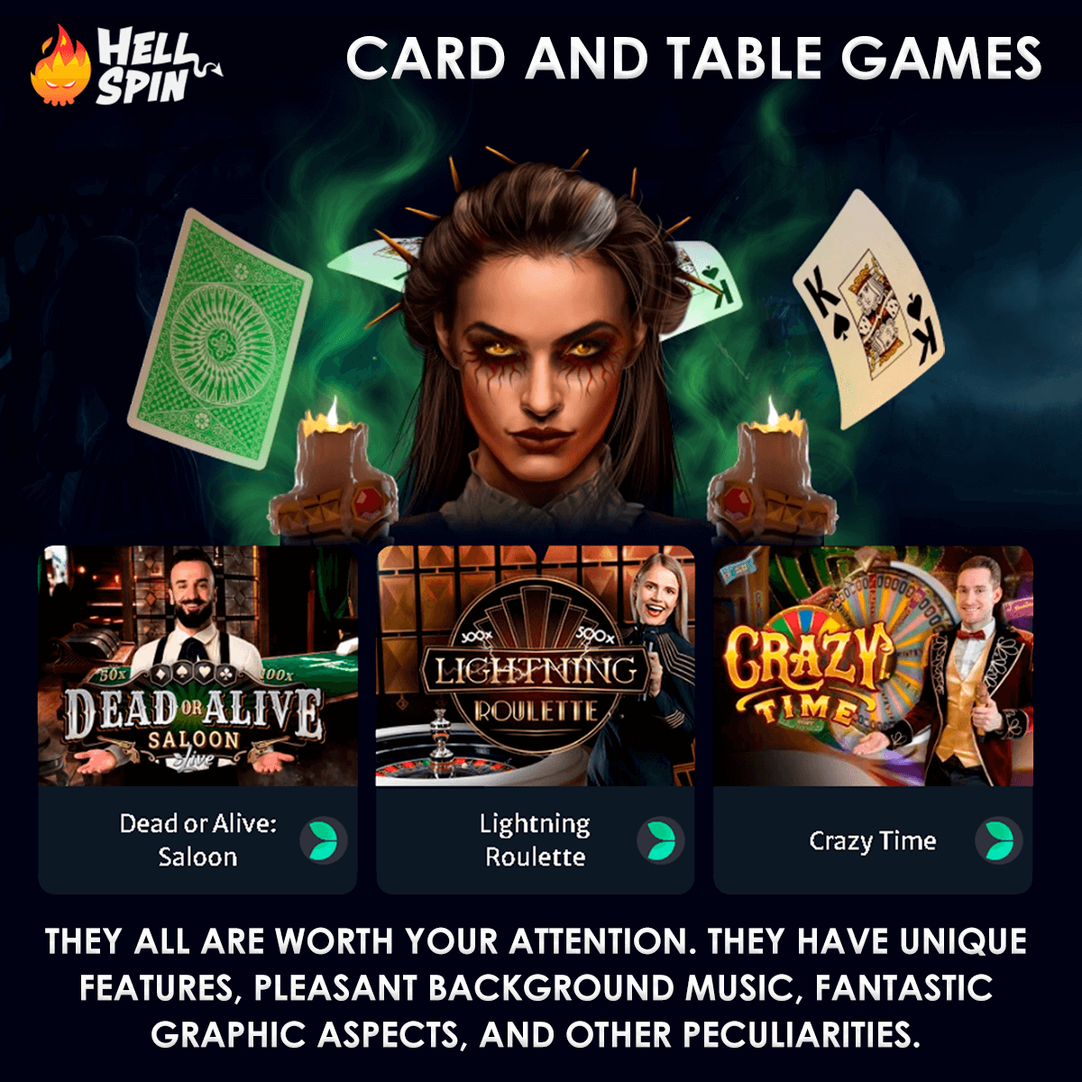 hellspin table games