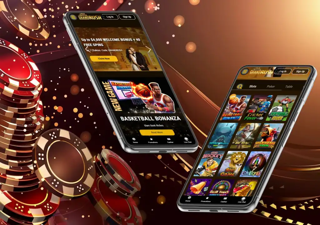 Mobile gaming and app Grand Rush casino
