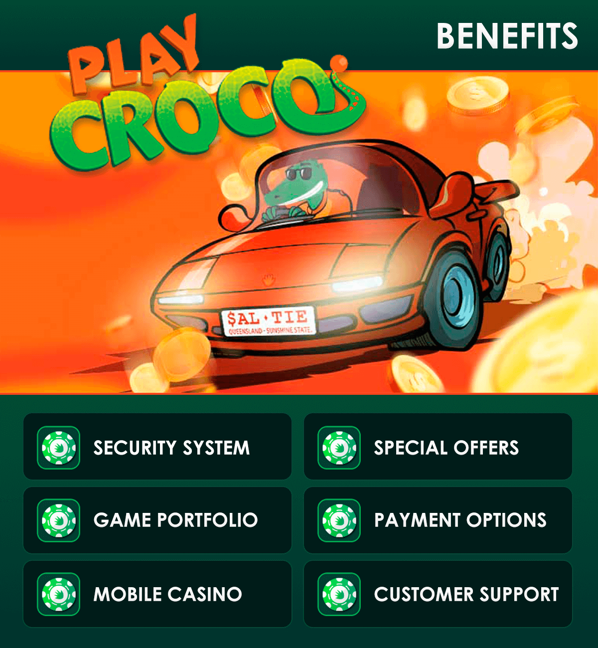 playcroco casino benefits