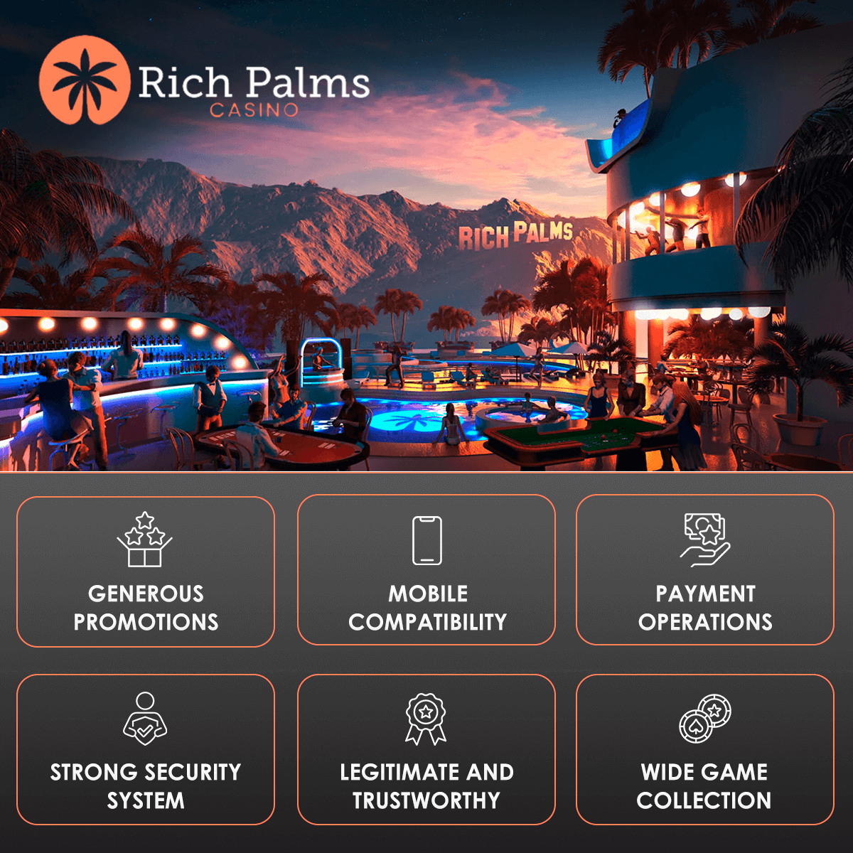 rich palms casino benefits