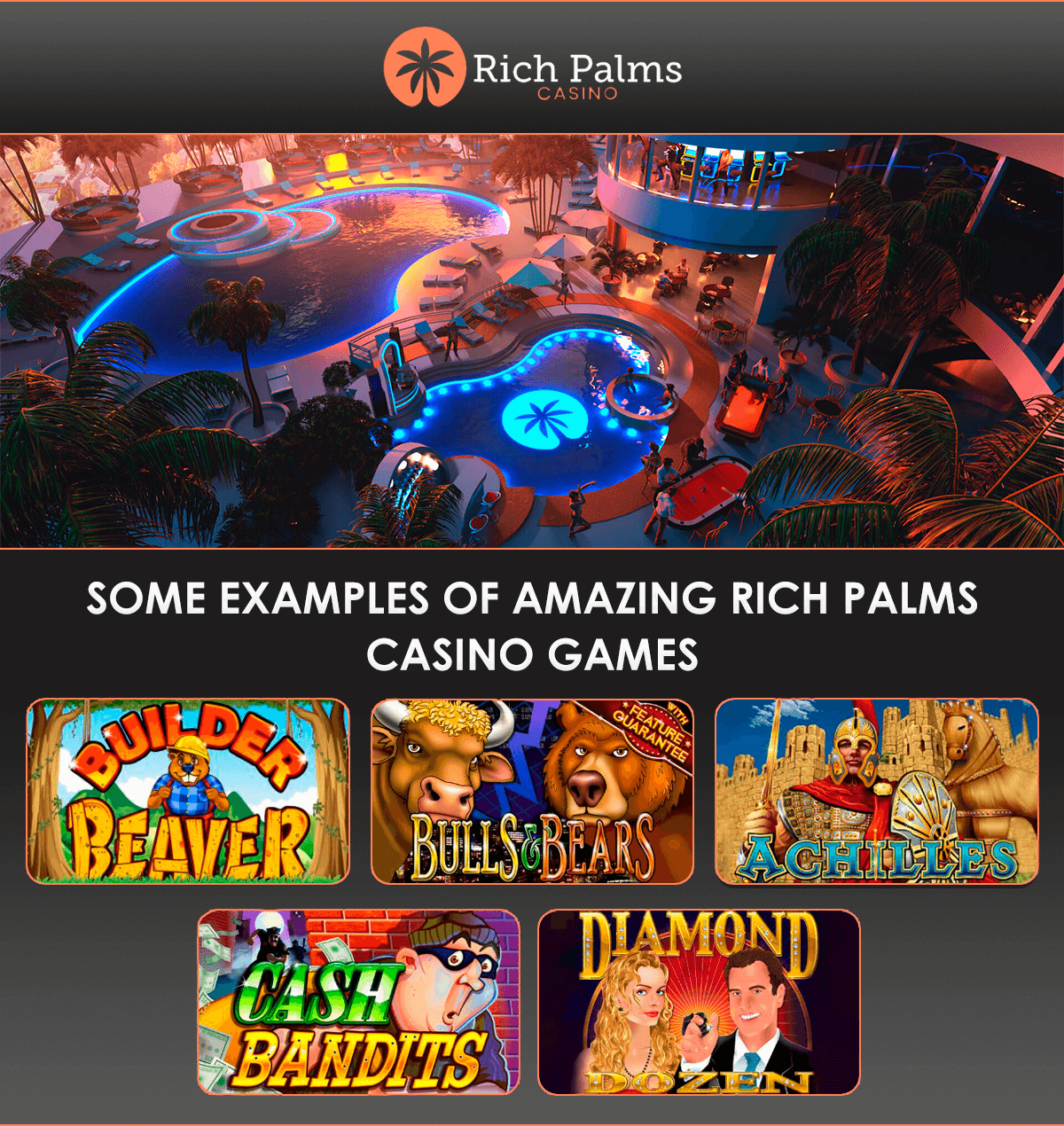 rich palms casino games