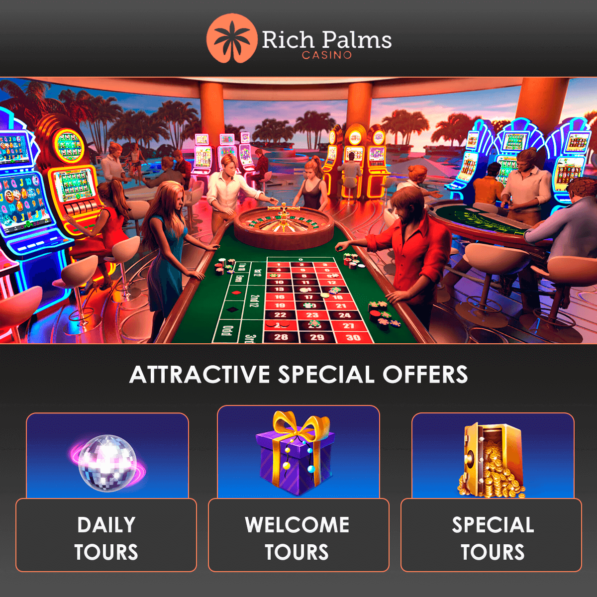 rich palms casino scpecial offers