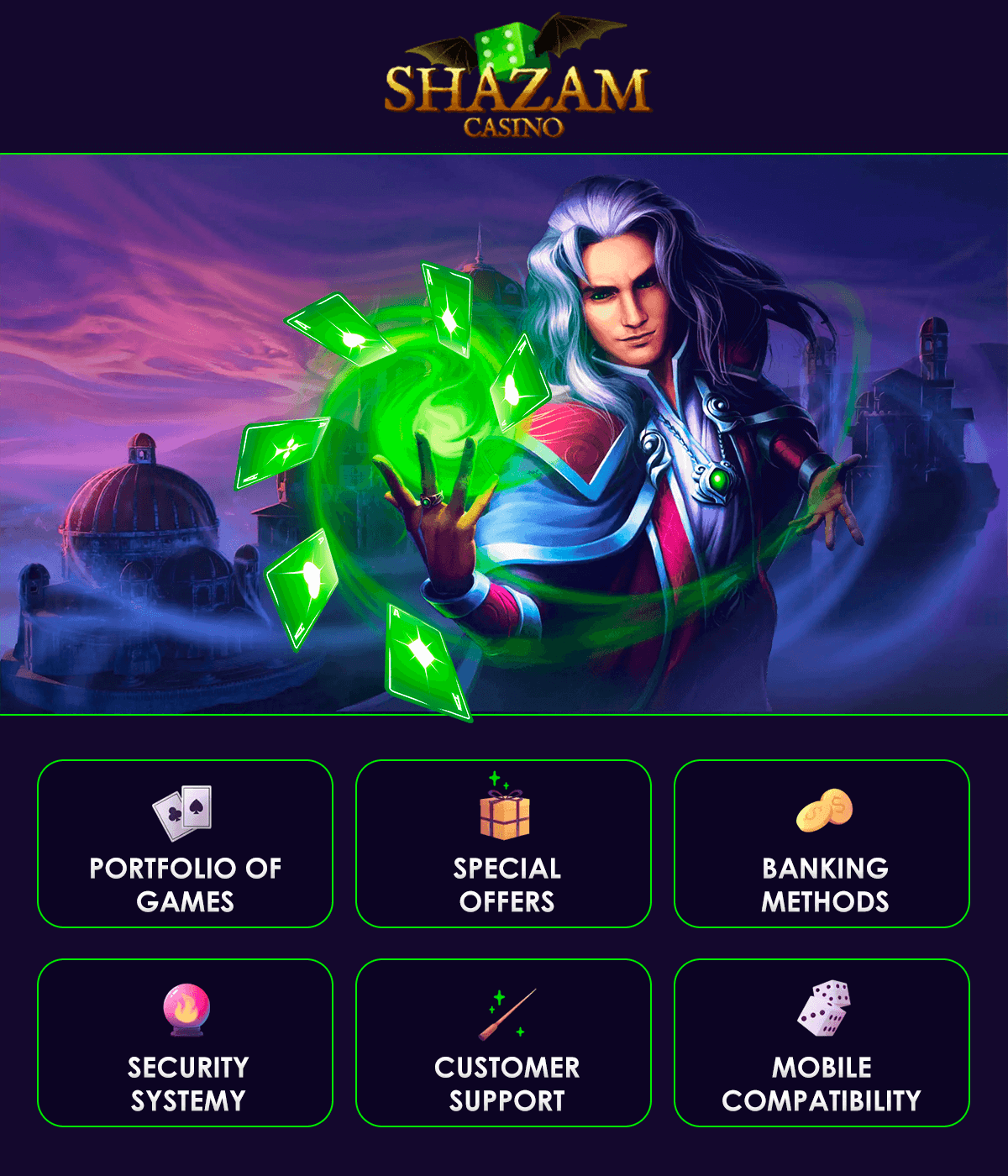 shazam casino benefits