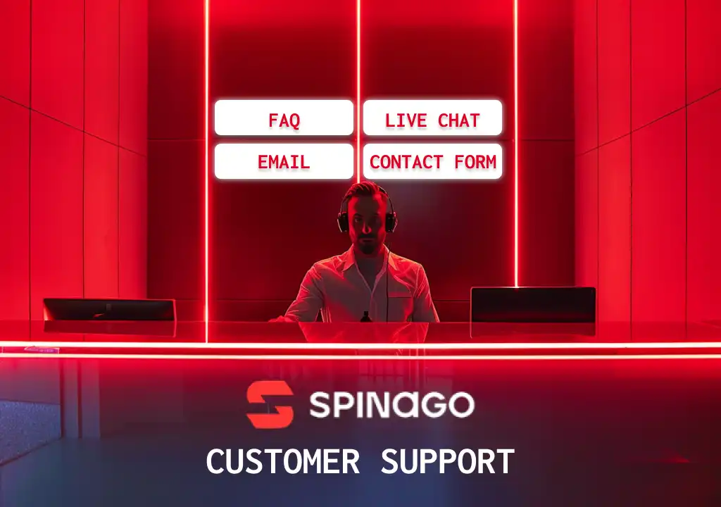 Support Spinago casino
