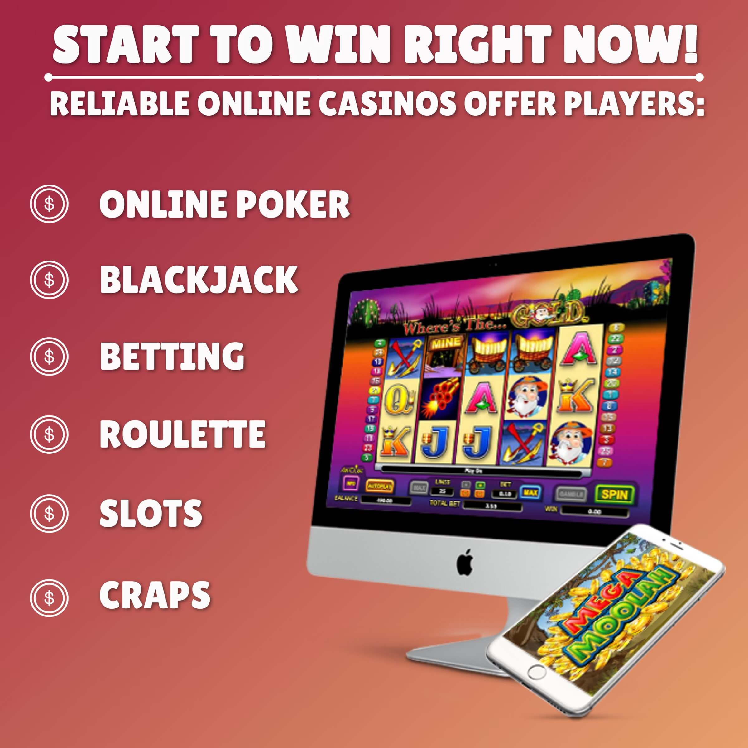 the main possibilities of online casino gambling